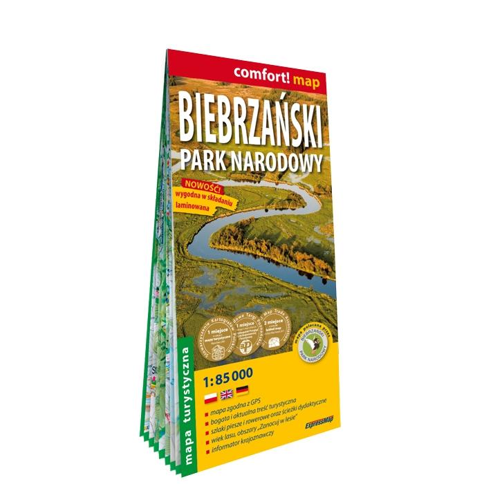 Biebrzański Park Narodowy 1:85 000 laminat 2024