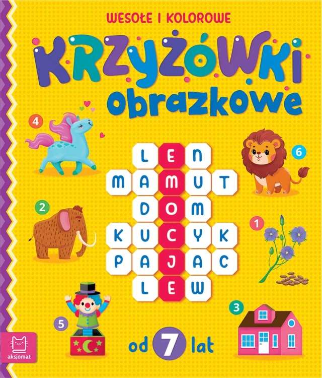 Wesołe i kolorowe. Od 7 lat. Krzyżówki obrazkowe