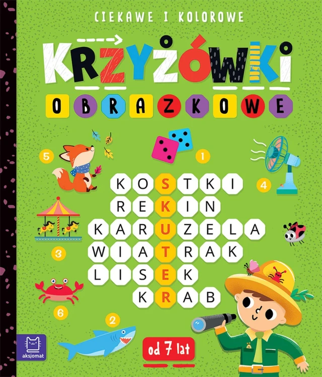 Ciekawe i kolorowe. Od 7 lat. Krzyżówki obrazkowe