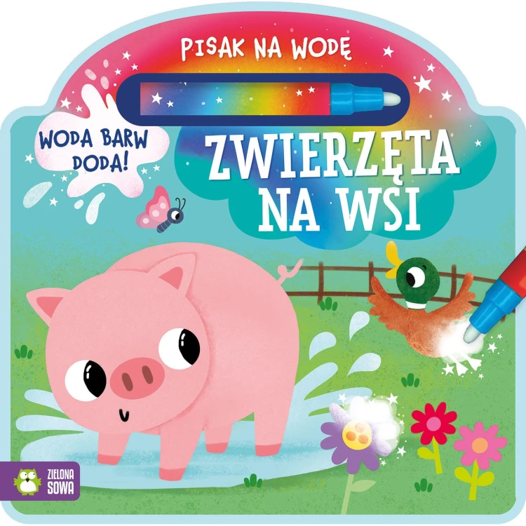 Zwierzęta na wsi. Pisak na wodę