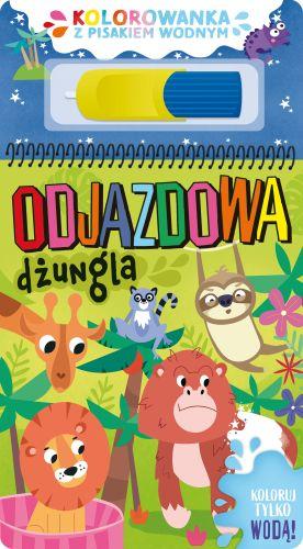 Odjazdowa dżungla. Kolorowanka z pisakiem wodnym