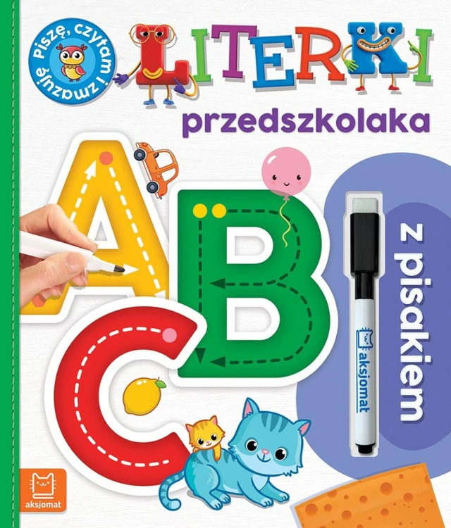 A, B, C. Literki przedszkolaka z pisakiem....