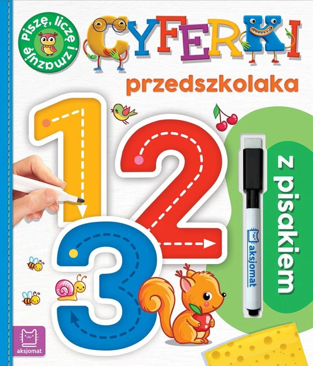 1, 2, 3. Cyferki przedszkolaka z pisakiem....
