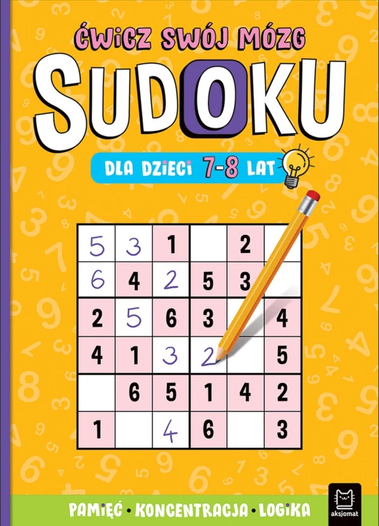 Sudoku dla dzieci 7-8 lat. Ćwicz swój mózg....