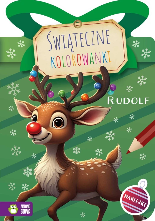 Rudolf. Świąteczne kolorowanki