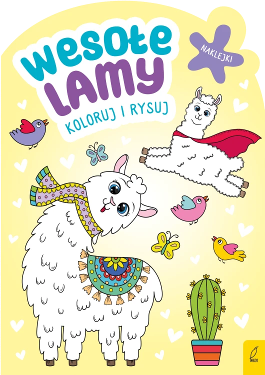Wesołe lamy. Koloruj i rysuj, Opracowanie zbiorowe