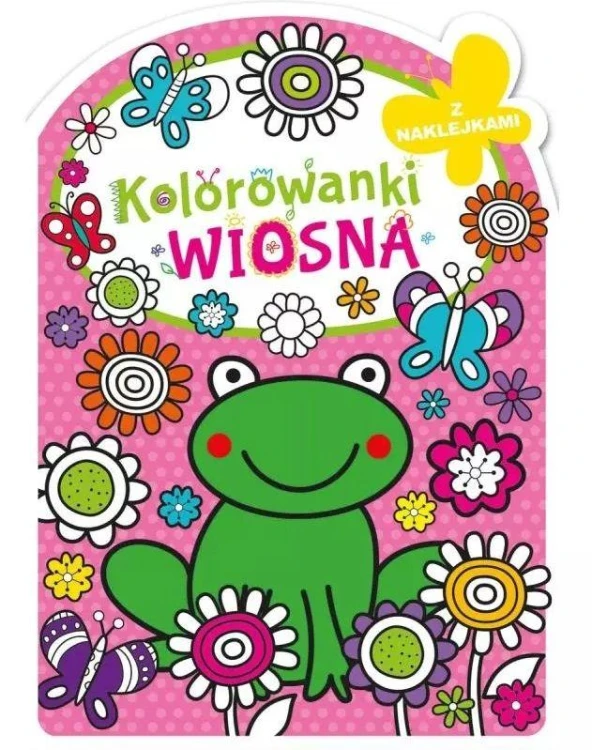 Wiosna. Kolorowanka z wykrojnika