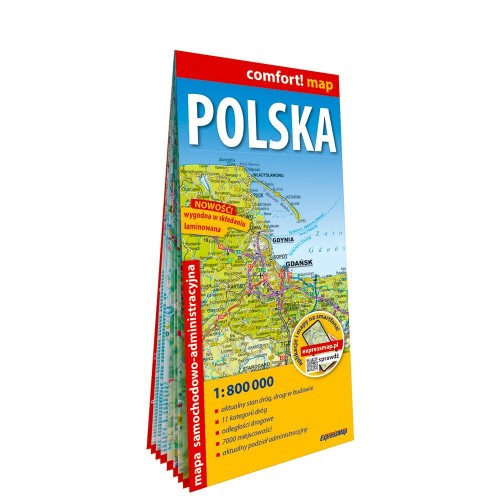 Polska laminowana mapa...