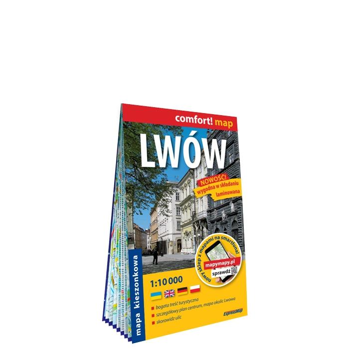 Lwów plan miasta laminat midi 2020