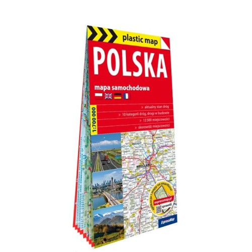 Polska mapa samochodowa 1:700 000 foliowana 2026