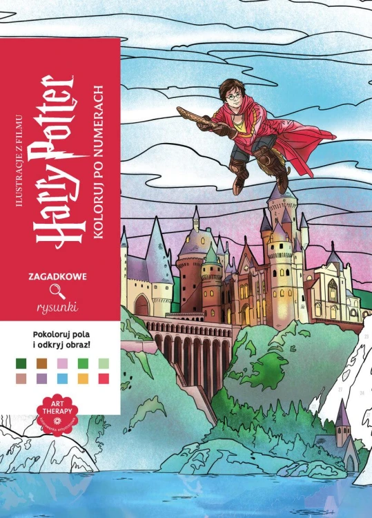 Harry Potter. Koloruj po numerach. Zagadkowe...