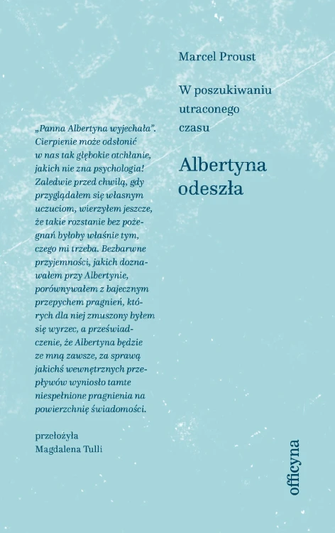 Albertyna odeszła, Marcel Proust