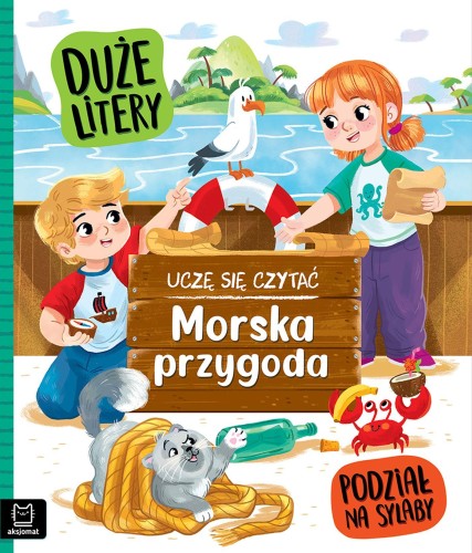 Morska przygoda. Uczę się czytać. Duże litery....