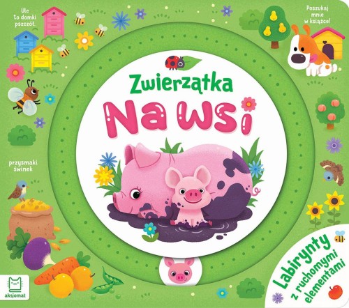 Zwierzątka na wsi. Labirynty z ruchomymi...