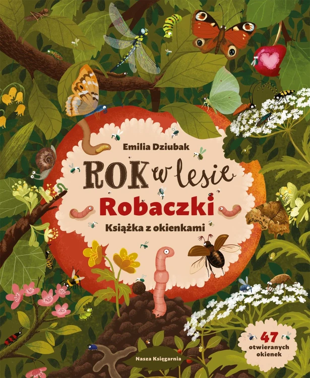Rok w lesie. Robaczki. Książka z okienkami...