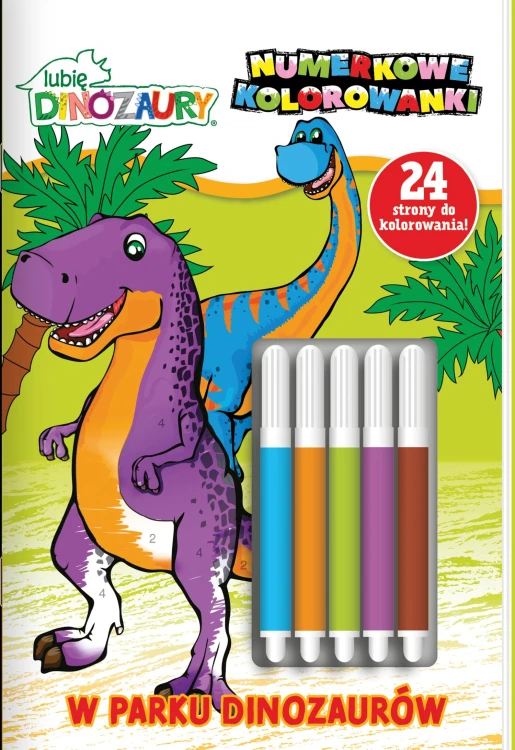 W parku dinozaurów. Lubię Dinozaury. Numerkowe...